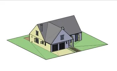 Aperçu de mon projet en infographie sur ma maison 3D 